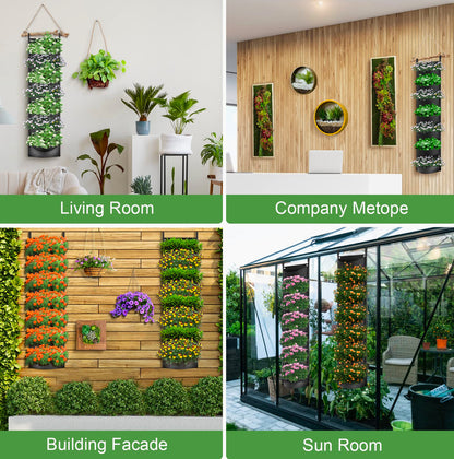 Vertical Hanging Garden Flower Pots